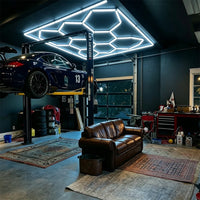 Kit éclairage LED hexagonal garage 3, 5, 8 ou 14 hexagones 6500 K