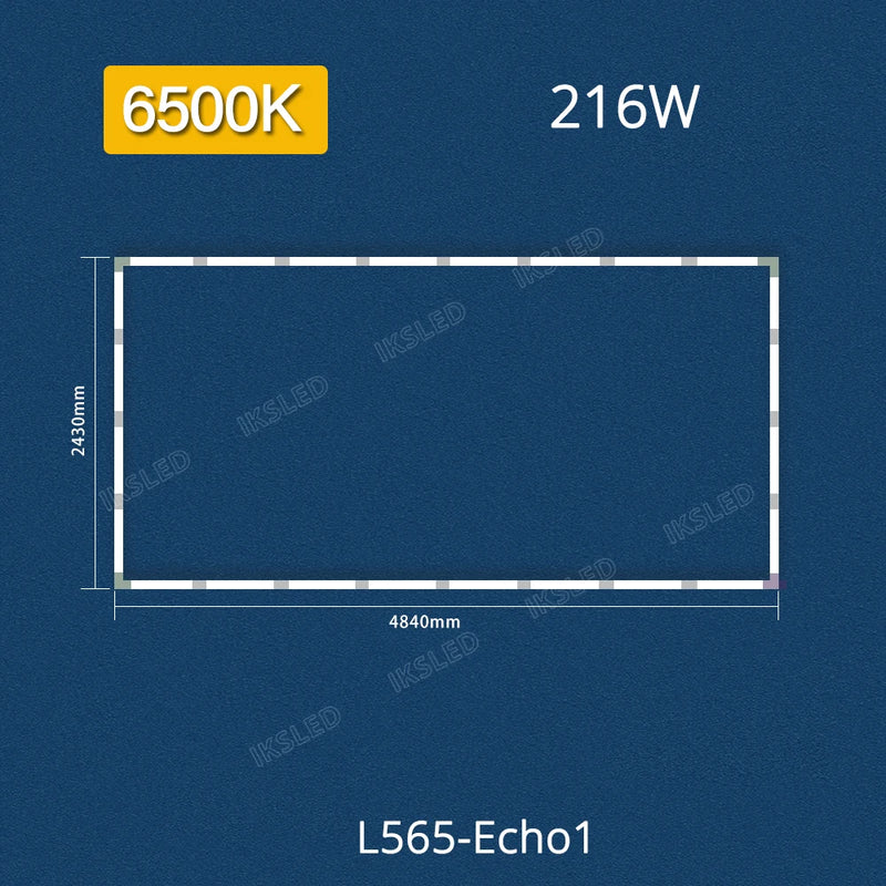 Plafonnier LED garage 6500 K, 5 hexagones, cadres ou croix à chevrons