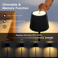 Lampe de table sans fil sur bouteille – vue 16