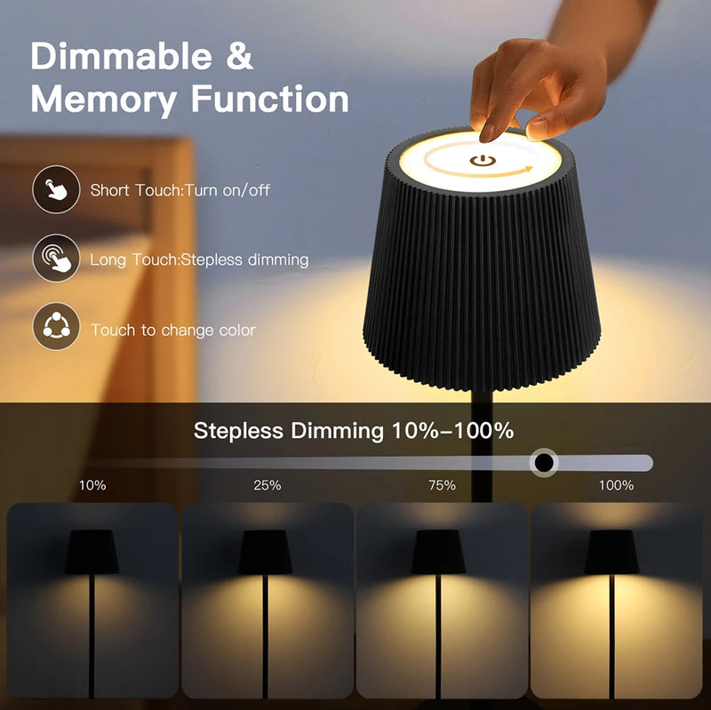 Lampe de table sans fil sur bouteille – vue 16