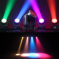 Lyre LED beam wash œil d'abeille 7 x 40 W, anneau halo, zoom 3° à 60°
