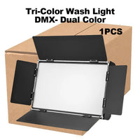 Lumière douce tricolore 200 W DMX, 3200-6200 K, pour studio, vidéo et scène, 1 ou 2 projecteurs