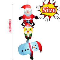 Décoration de Noël gonflable suspendue – schéma de hauteur de la décoration gonflable, 2,4 m