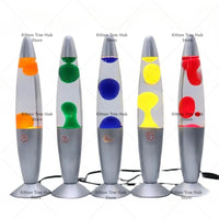 Lampe à lave géante 41 cm – cinq lampes à cire orange, verte, bleue, jaune et rouge