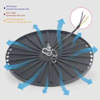 Cloche LED industrielle UFO 100 ou 150 W, IP65, 6000 K