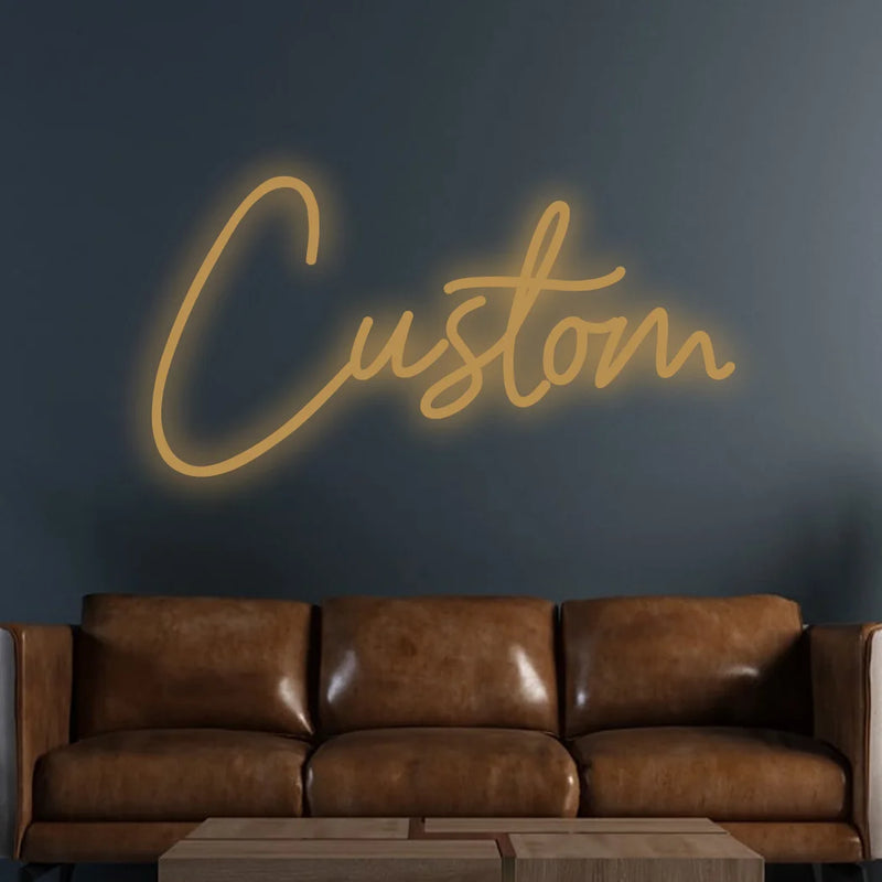 Néon LED personnalisé prénom pour chambre d'enfant, USB, 25 à 55 cm