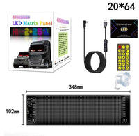 Panneau LED flexible programmable RGB de 27 à 176 cm, Bluetooth, USB