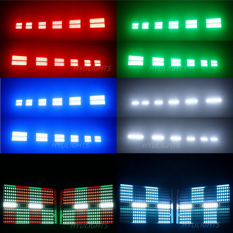 Stroboscope LED mini 60 W RGB et blanc 8000 K, DMX
