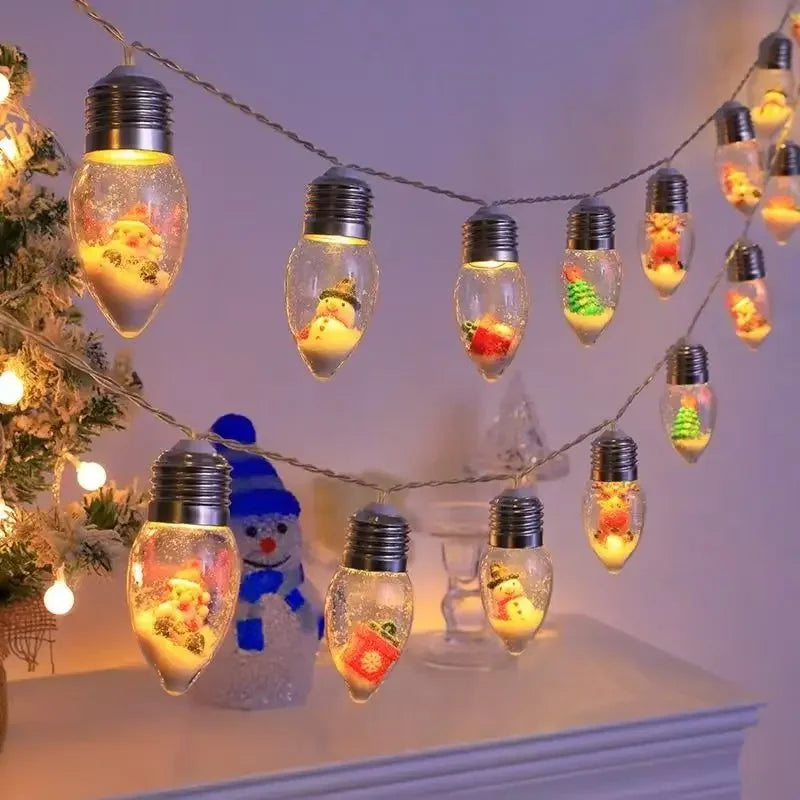 Guirlande sapin lumineuse boules à neige – vue 13