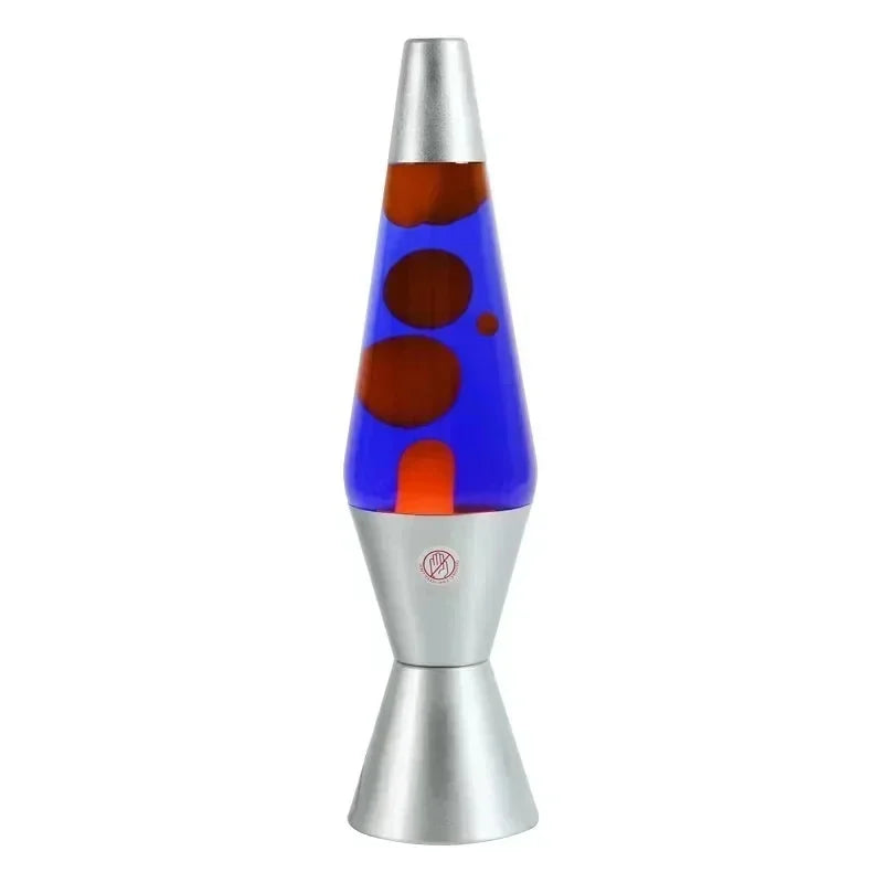 Lampe à lave cône 36 cm, base en alliage, 10 coloris