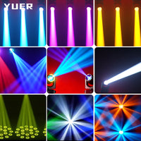 Lot de 4 lyres LED beam 200 W à anneau RGB – neuf effets de faisceaux et de gobos