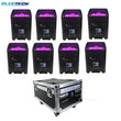 Uplight sur batterie RGBWA UV, lot de 8 avec flight case, noir ou blanc