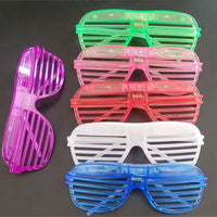 Lunettes LED lumineuses à lamelles pour soirée, 3 modes, lots de 5 à 50 pièces