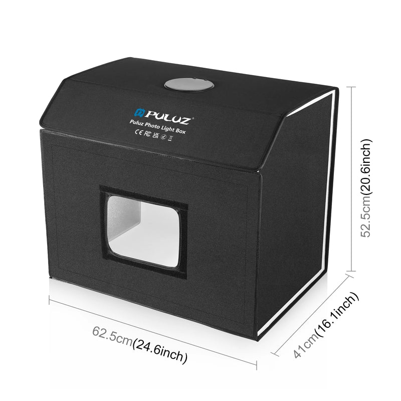 Boîte à lumière photo LED 60 x 40 cm – dimensions de la boîte : 62,5 x 41 x 52,5 cm