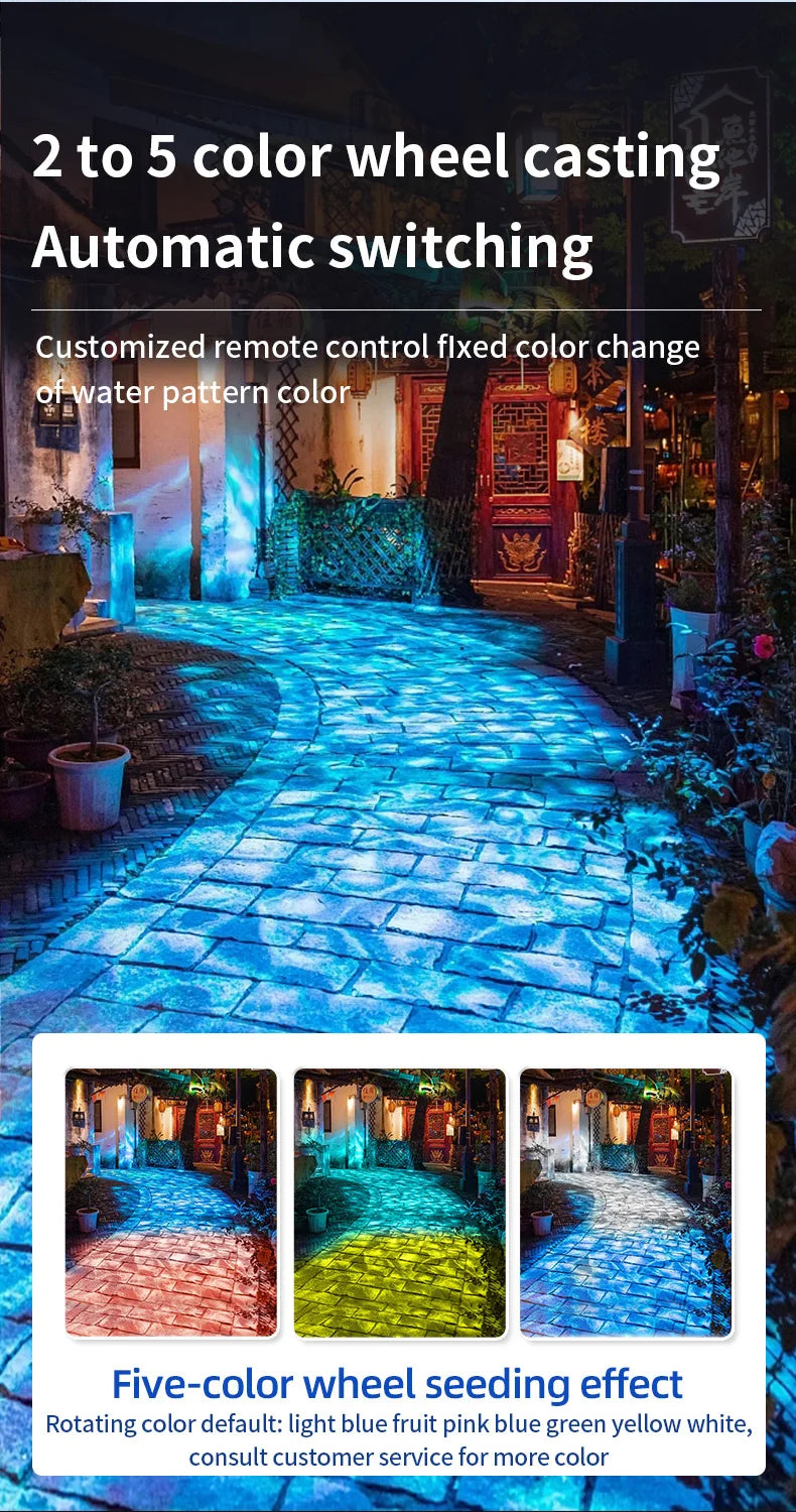 Projecteur effet vagues d'eau LED IP67 – vue 16