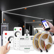 Ruban LED COB 24 V en kit avec contrôleur tactile, 5 à 20 m, 3 blancs