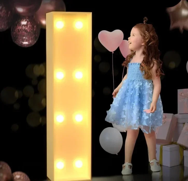 Lettre lumineuse géante à remplir de ballons, A à Z et &, 70, 100 ou 120 cm