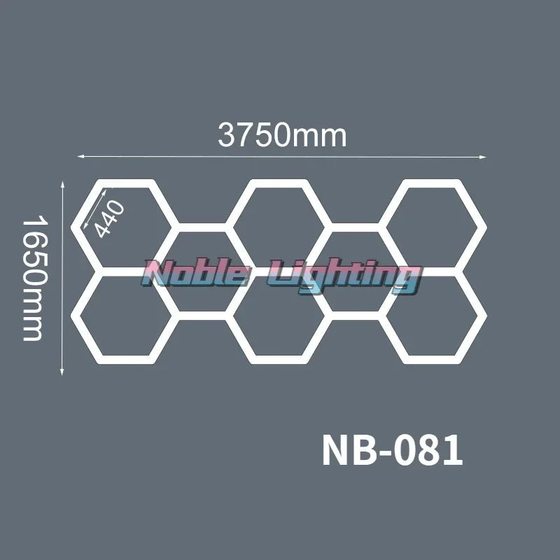 Éclairage LED nid d'abeille – vue 14