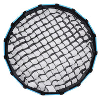 Softbox octogonale 55 cm – grille nid d'abeille vue de face