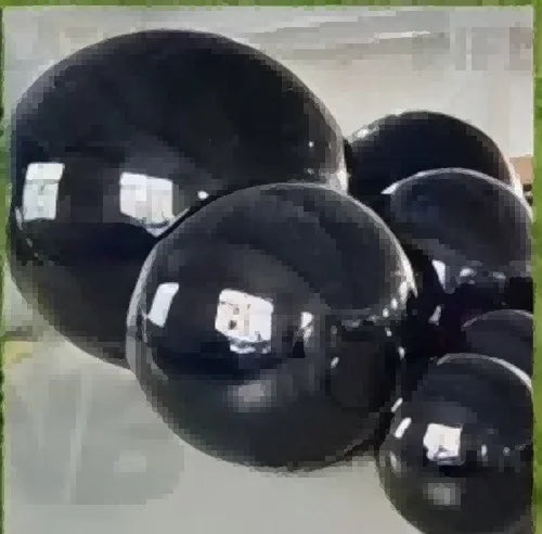 Boule miroir gonflable – boules noires