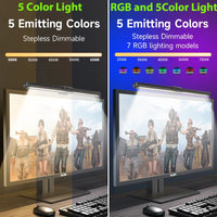 Lampe écran PC LED – barre sur ordinateur portable : 3 couleurs, minuterie de 60 minutes, sans RGB