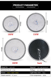 Lampe d'atelier LED UFO – vue 15