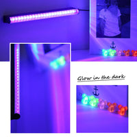 Barre lumière noire LED UV USB, lot de 2, tubes T8 33 cm ou T5 29 cm