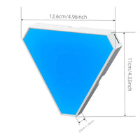 Panneaux LED muraux triangulaires RGB avec application et télécommande, de 1 à 16 panneaux