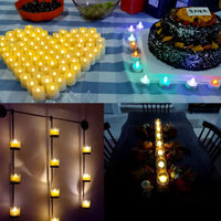 Bougies LED rechargeables à télécommande et minuterie, lot de 6 à 18