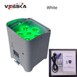 Uplight sans fil sur batterie 6 x 15 W RGBWA UV, DMX sans fil, application et télécommande