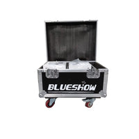 Machine à étincelles froides 750 W – deux machines blanches dans un flight case à roulettes