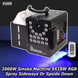 Machine à fumée 2000 W à jet latéral ou vertical, 18 LED RGB de 9 W, DMX et télécommande