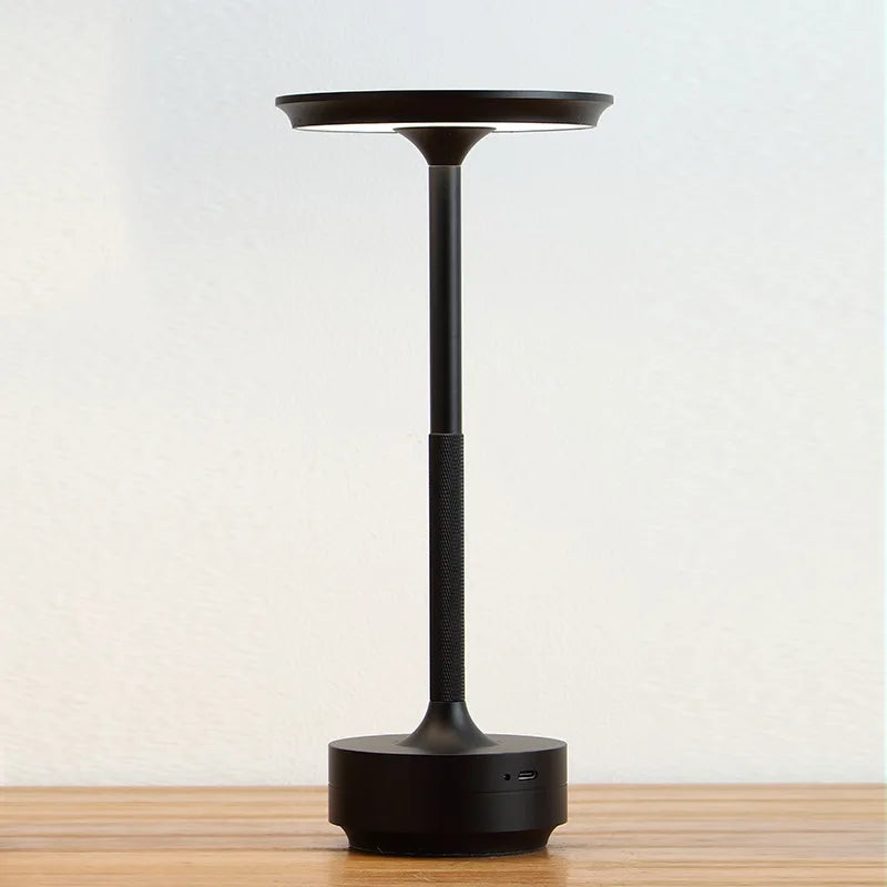 Lampe de table sans fil aluminium rechargeable, 28,5 cm, 5 coloris