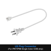 Connecteur bande LED COB IP67 – câble avec fiche américaine