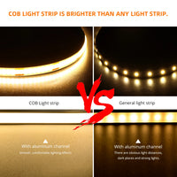 Ruban LED USB à capteur de main – comparaison avec un ruban LED à points