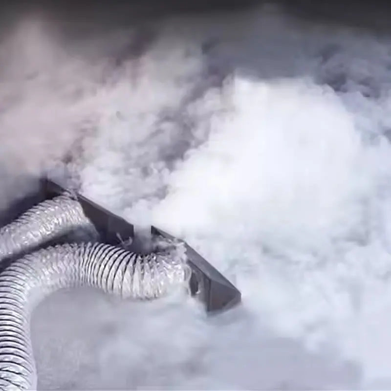 Machine à fumée basse à eau – gaine de sortie et nappe de brouillard au sol