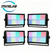 Lot de 4 stroboscopes LED RGB 200 W, 864 LED et 96 LED blanches, DMX