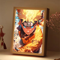 Cadre lumineux Naruto – portrait de Naruto allumé