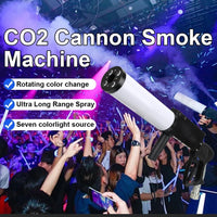 Canon à CO2 portatif – jet coloré au-dessus de la foule