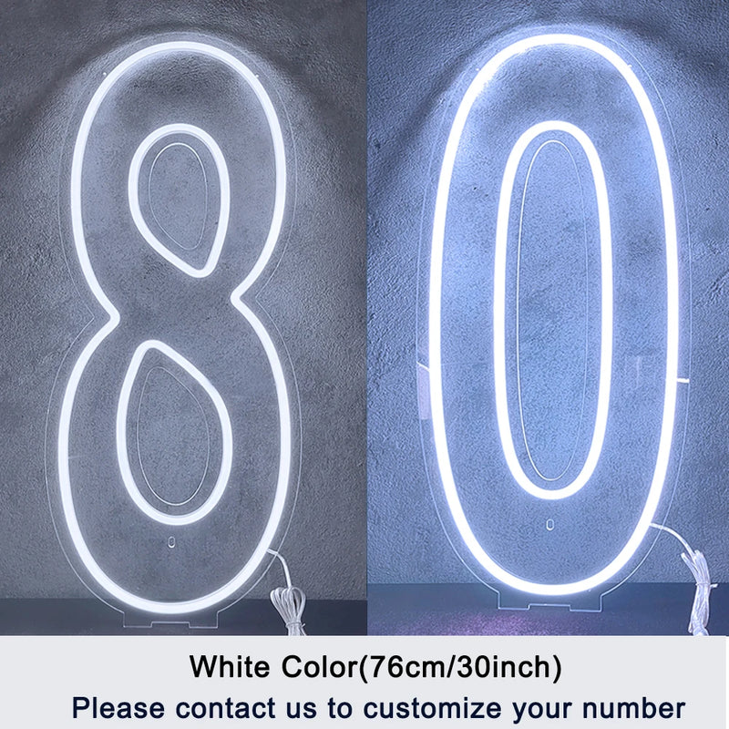 Chiffres lumineux géants néon LED – vue 30