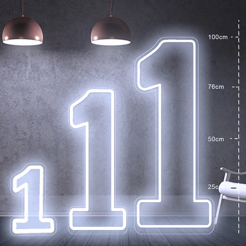 Chiffres lumineux géants néon LED – vue 3