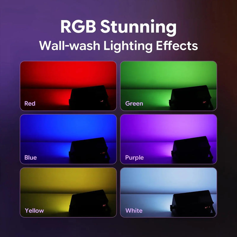 Stroboscope LED RGB 200 W – couleurs de lavage de mur
