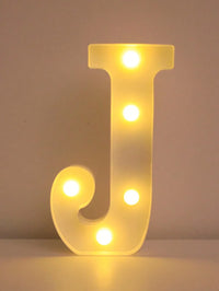 Lettre lumineuse LED 22 cm à piles, A à Z et 0 à 9