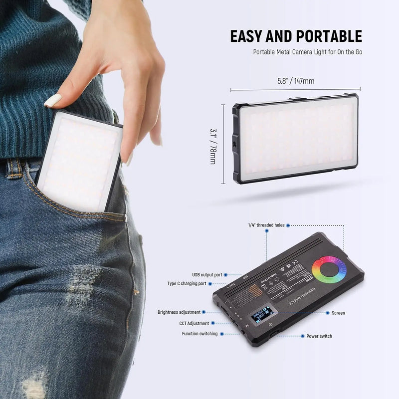 Panneau LED vidéo RGB de poche – vue 6