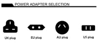 Panneau lumineux ouvert multilingue – types de prises de l'adaptateur
