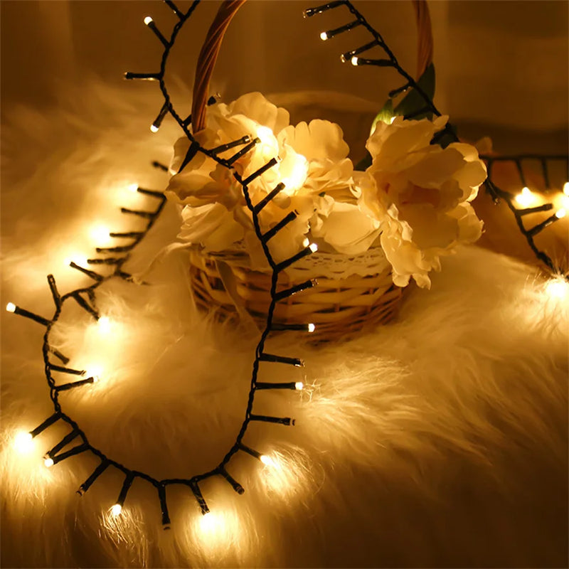 Guirlande lumineuse en grappes blanc chaud – vue 9
