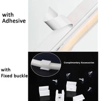 Ruban LED COB 220 V – adhésif au dos et clips de fixation