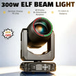 Lyre beam 7R 230 W à halo LED RGB, zoom de 0 à 4°, 14 gobos, DMX 18 canaux