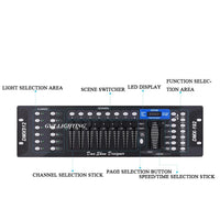Contrôleur DMX 192 canaux, console DMX512 12 appareils, 8 scènes