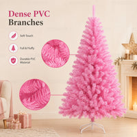 Sapin de Noël rose en PVC – vue 23